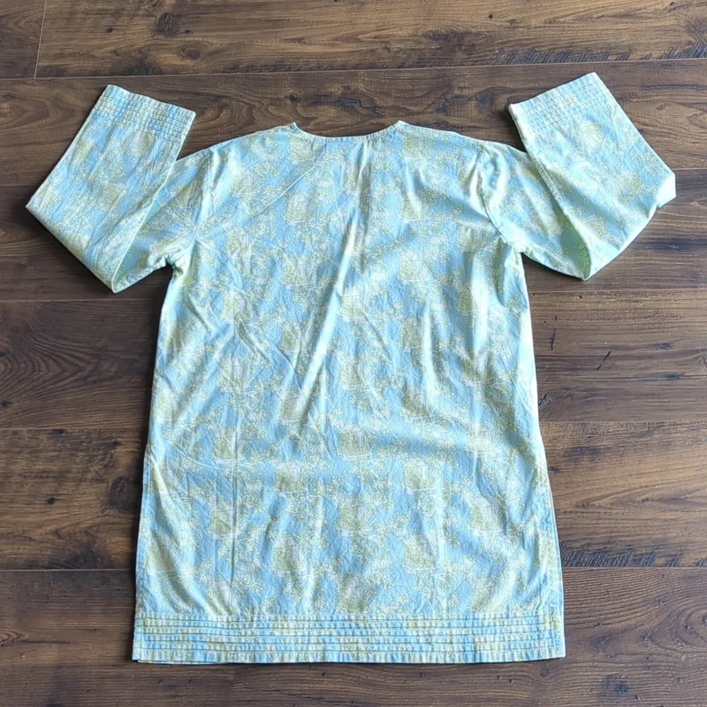 Needham Lane Sydney Cotton Poplin V-neck Tunic - Picture 4 of 17